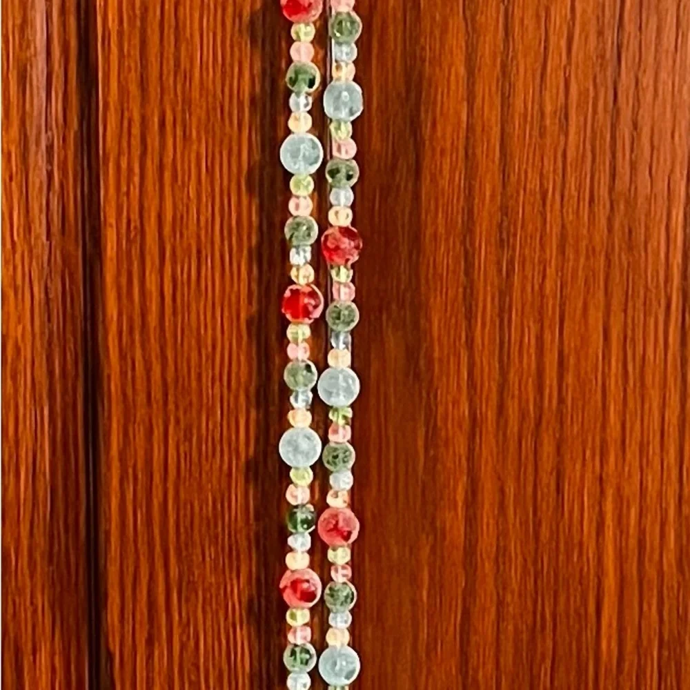 Vintage Ashland Garland Peppermint Frosted Candies 2 Strands 6 Ft Each New